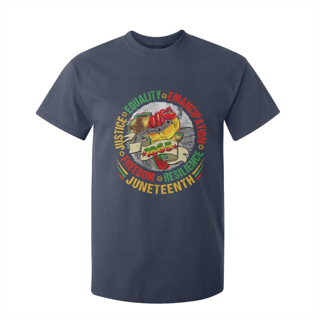 Juneteenth 1865 T Shirt For Kid Freedom Justice Equality Emancipation Resilience Independence Day