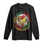 Juneteenth 1865 Long Sleeve Shirt Freedom Justice Equality Emancipation Resilience Independence Day