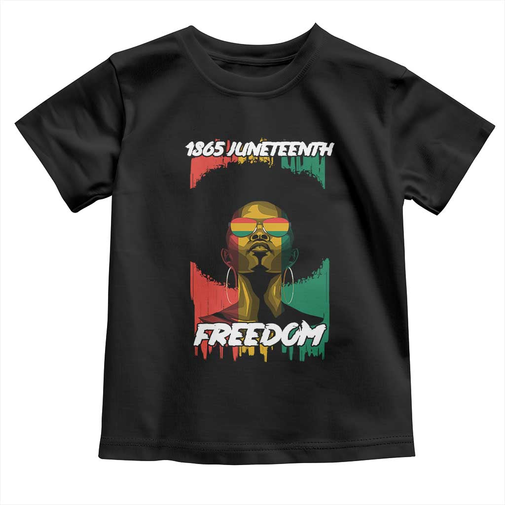 Juneteenth 1865 Freedom Baby Shirt Afro Melanin Woman African American Dripping