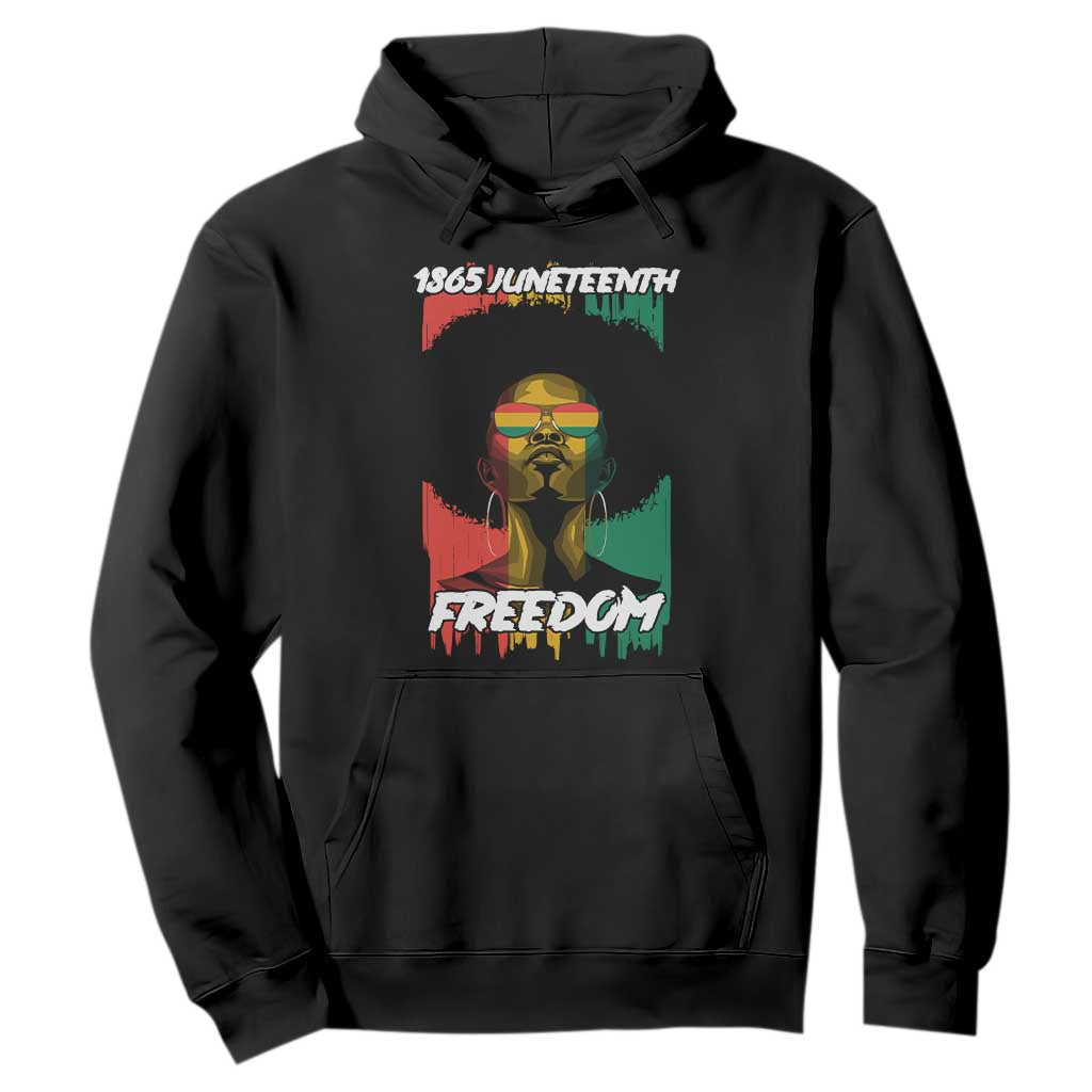 Juneteenth 1865 Freedom Hoodie Afro Melanin Woman African American Dripping