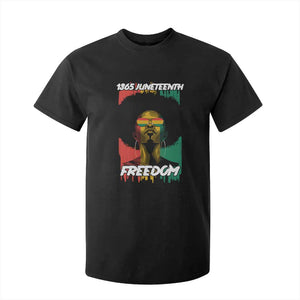 Juneteenth 1865 Freedom T Shirt For Kid Afro Melanin Woman African American Dripping
