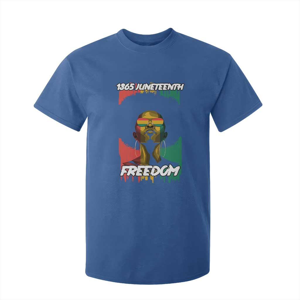 Juneteenth 1865 Freedom T Shirt For Kid Afro Melanin Woman African American Dripping