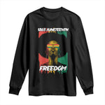 Juneteenth 1865 Freedom Long Sleeve Shirt Afro Melanin Woman African American Dripping