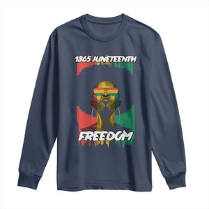 Juneteenth 1865 Freedom Long Sleeve Shirt Afro Melanin Woman African American Dripping