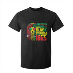 Juneteenth T Shirt For Kid Celebrate Black Freedom 1865 Dope Dreadlocks Lion Locs Rasta Hair