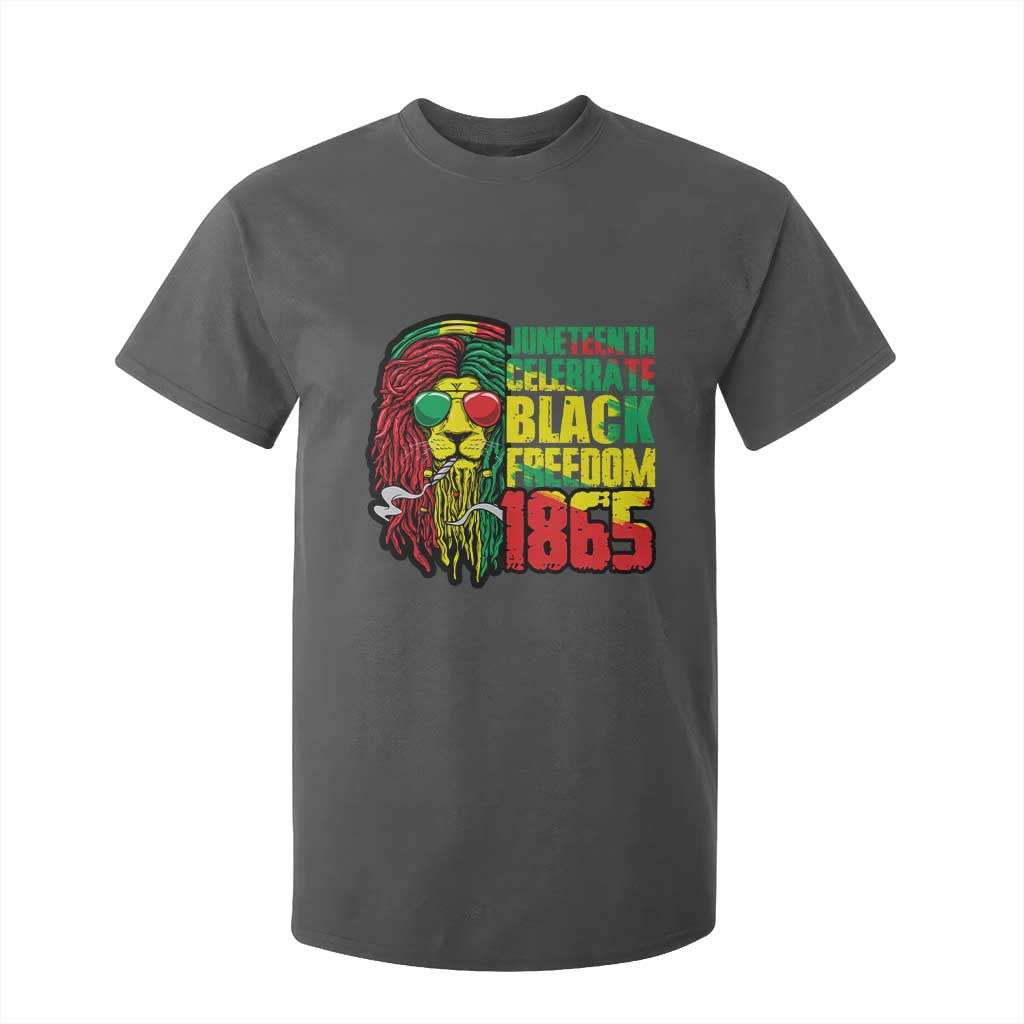 Juneteenth T Shirt For Kid Celebrate Black Freedom 1865 Dope Dreadlocks Lion Locs Rasta Hair
