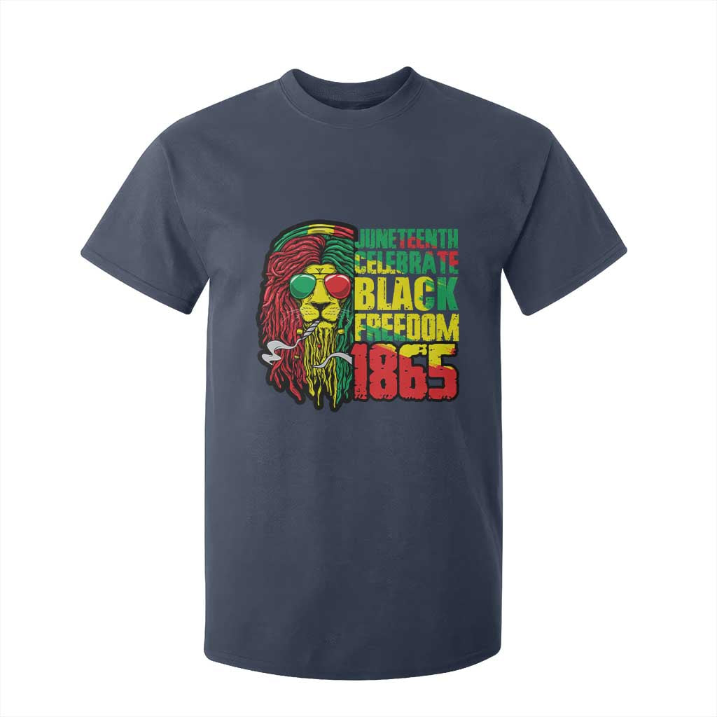 Juneteenth T Shirt For Kid Celebrate Black Freedom 1865 Dope Dreadlocks Lion Locs Rasta Hair