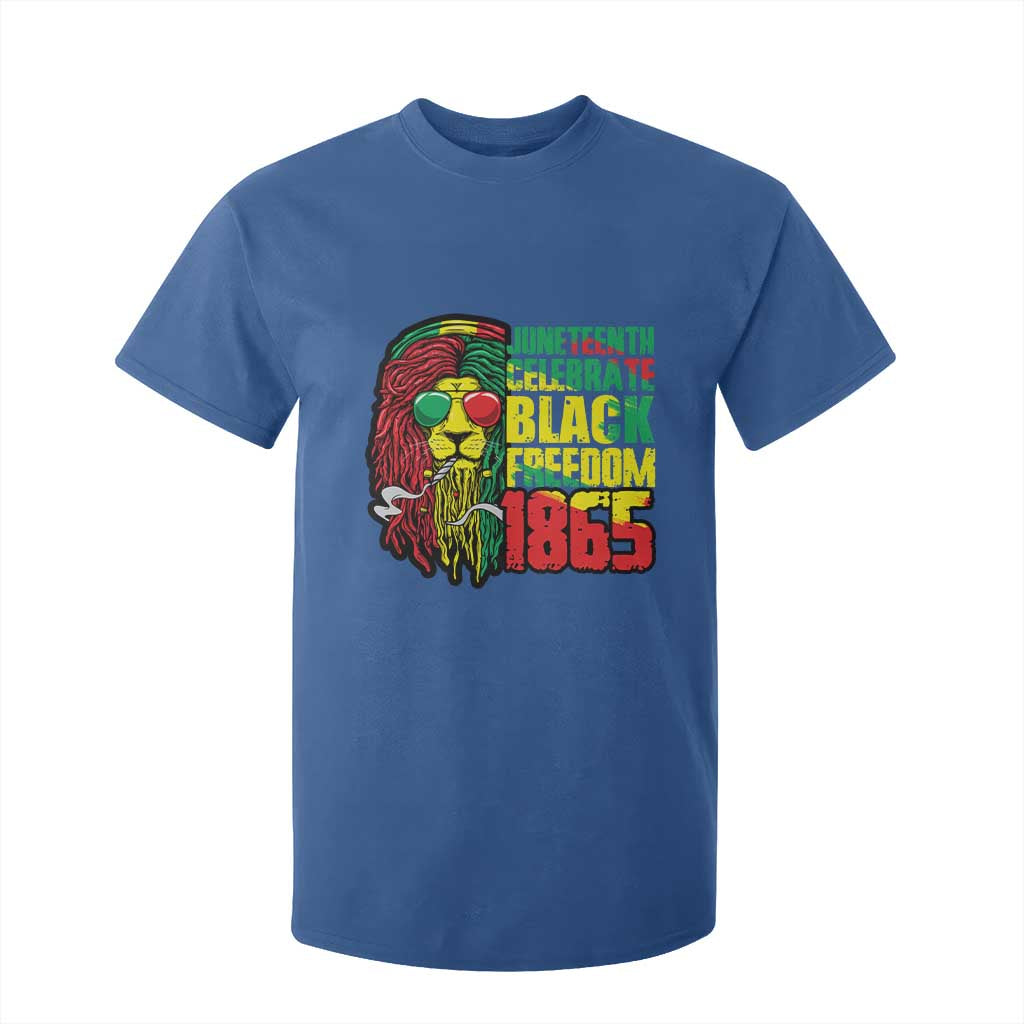 Juneteenth T Shirt For Kid Celebrate Black Freedom 1865 Dope Dreadlocks Lion Locs Rasta Hair