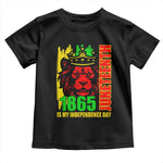 Juneteenth 1865 Is My Independence Day Baby Shirt Freedom Lion King