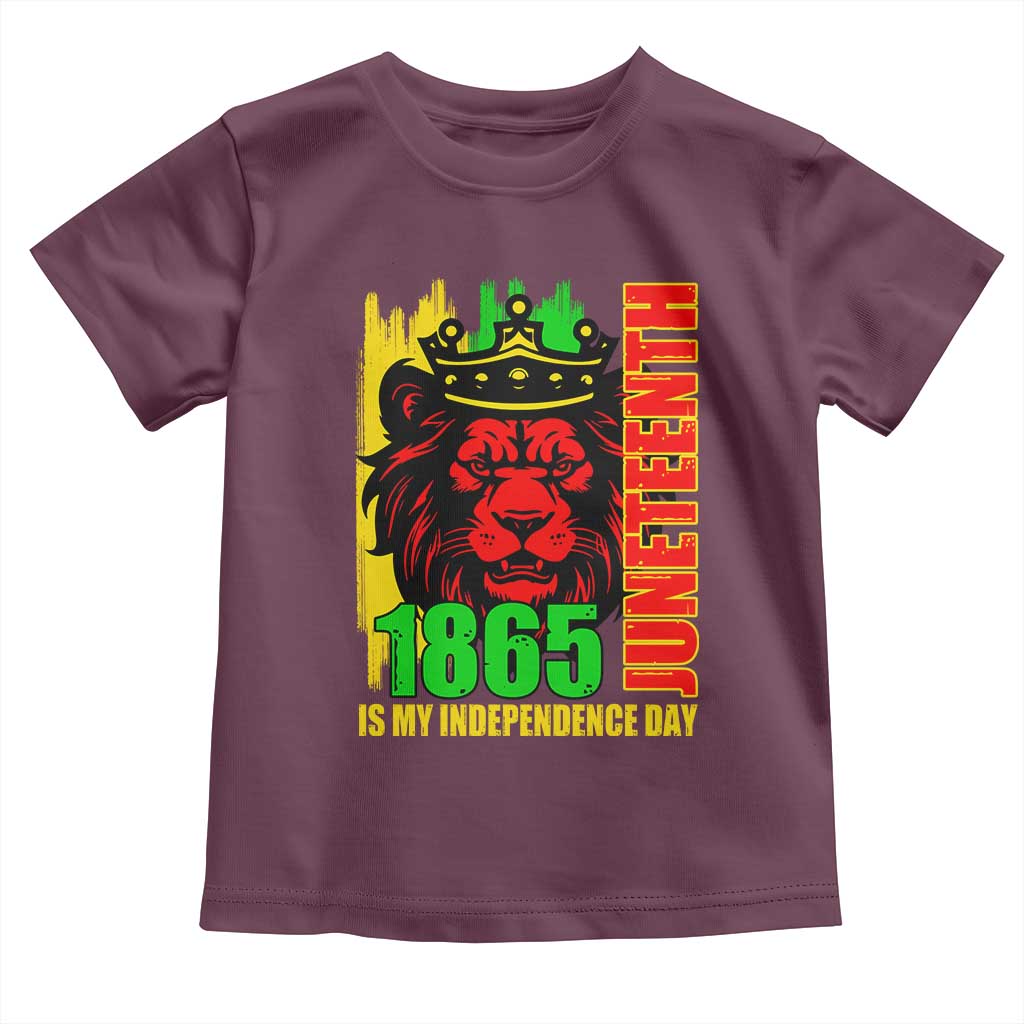 Juneteenth 1865 Is My Independence Day Baby Shirt Freedom Lion King
