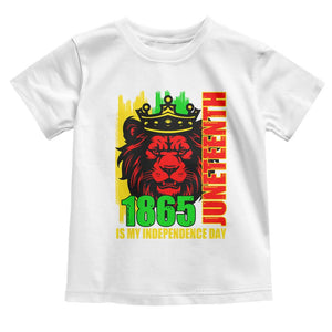 Juneteenth 1865 Is My Independence Day Baby Shirt Freedom Lion King
