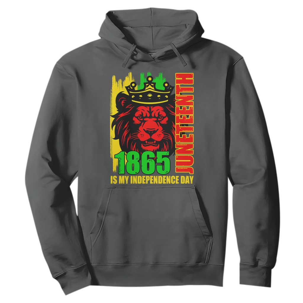 Juneteenth 1865 Is My Independence Day Hoodie Freedom Lion King