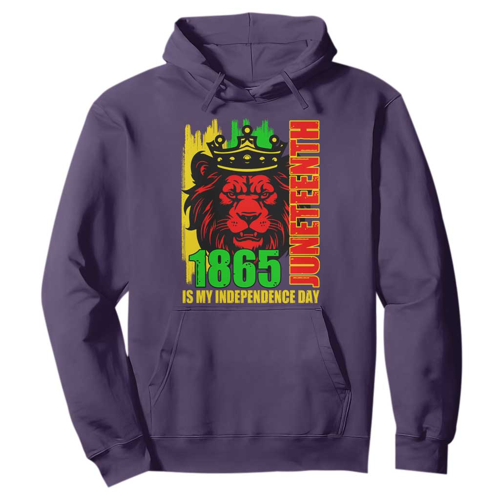 Juneteenth 1865 Is My Independence Day Hoodie Freedom Lion King