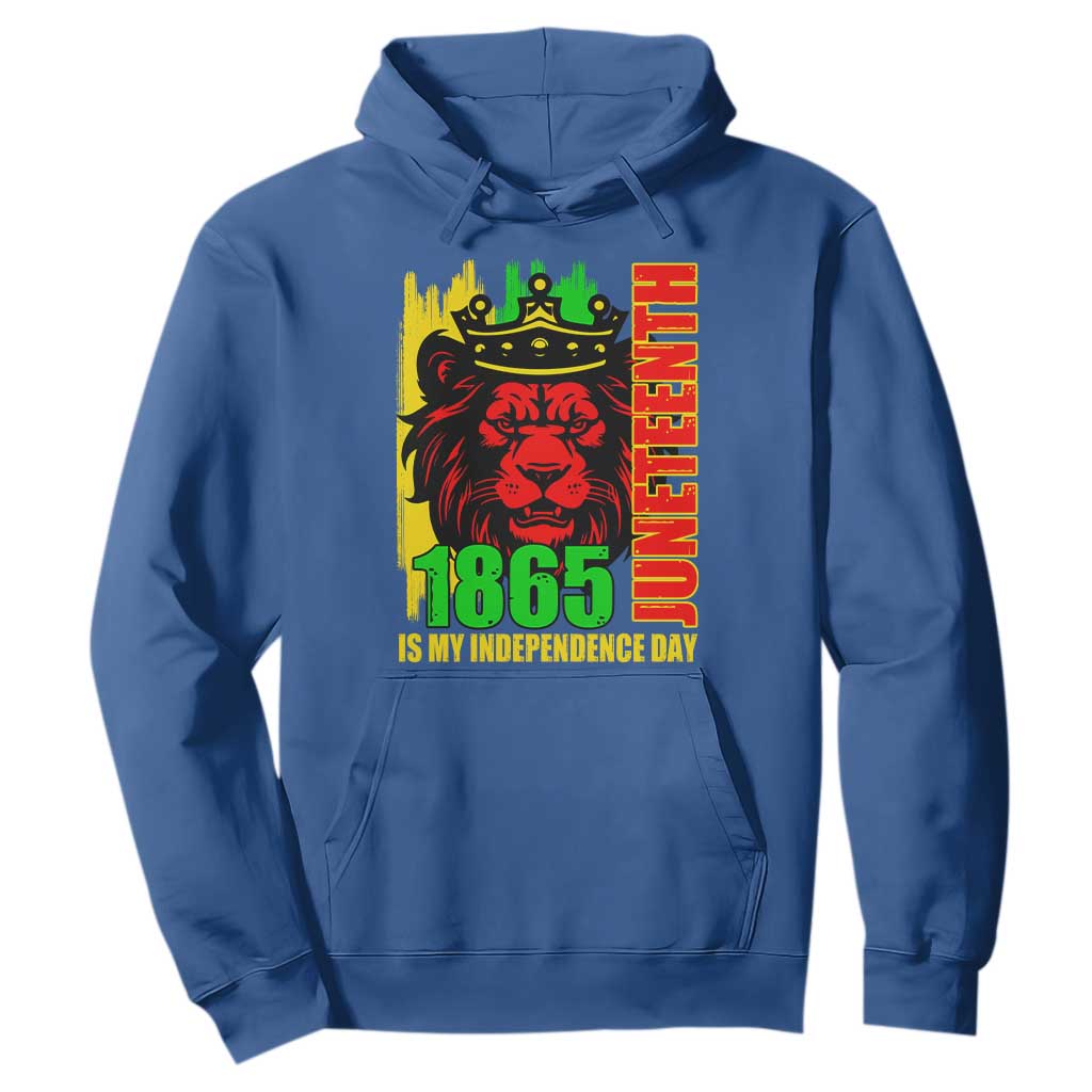 Juneteenth 1865 Is My Independence Day Hoodie Freedom Lion King