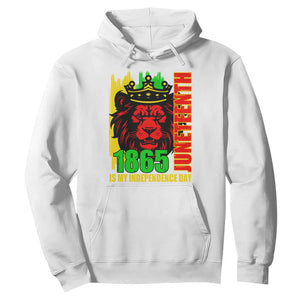 Juneteenth 1865 Is My Independence Day Hoodie Freedom Lion King