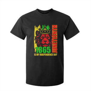 Juneteenth 1865 Is My Independence Day T Shirt For Kid Freedom Lion King