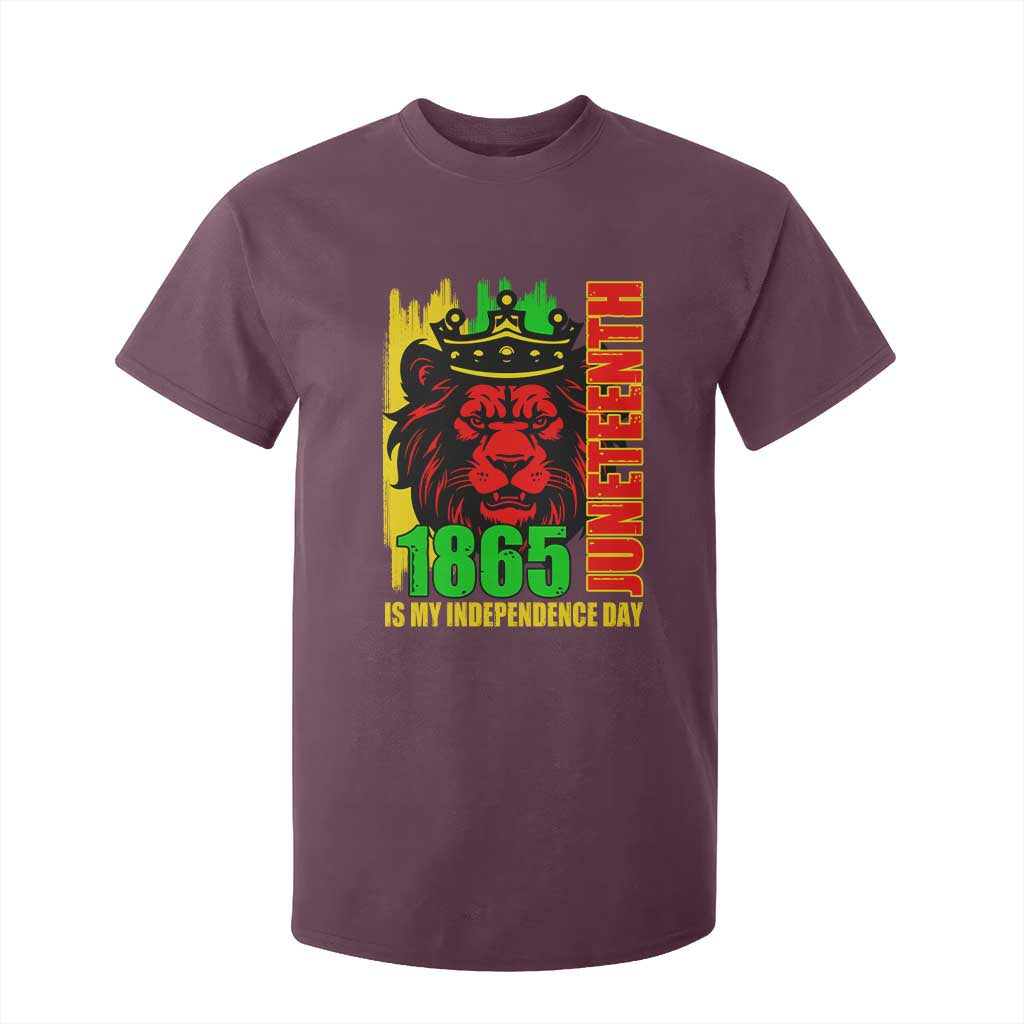 Juneteenth 1865 Is My Independence Day T Shirt For Kid Freedom Lion King