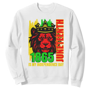 Juneteenth 1865 Is My Independence Day Sweatshirt Freedom Lion King