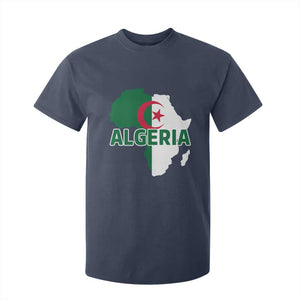 Algeria Algerian Pride Map of Africa Heritage Graphic T Shirt For Kid Patriotic North African Roots National Flag