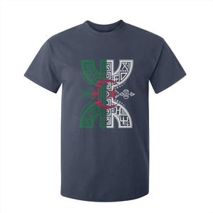 Algeria Amazigh Berber Yaz Symbol Algerian Flag Heritage Graphic T Shirt For Kid Traditional North African Tribal Culture Art