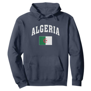 Classic Algeria Varsity Athletic Style Hoodie Proud Patriotic Algerian Flag