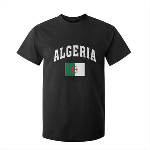 Classic Algeria Varsity Athletic Style T Shirt For Kid Proud Patriotic Algerian Flag