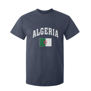 Classic Algeria Varsity Athletic Style T Shirt For Kid Proud Patriotic Algerian Flag