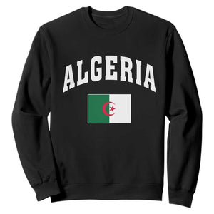 Classic Algeria Varsity Athletic Style Sweatshirt Proud Patriotic Algerian Flag
