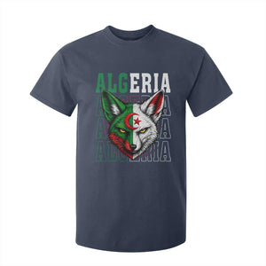 Algerian Fennec Fox Face Algeria National Flag Graphic T Shirt For Kid Proud North African Desert Animal