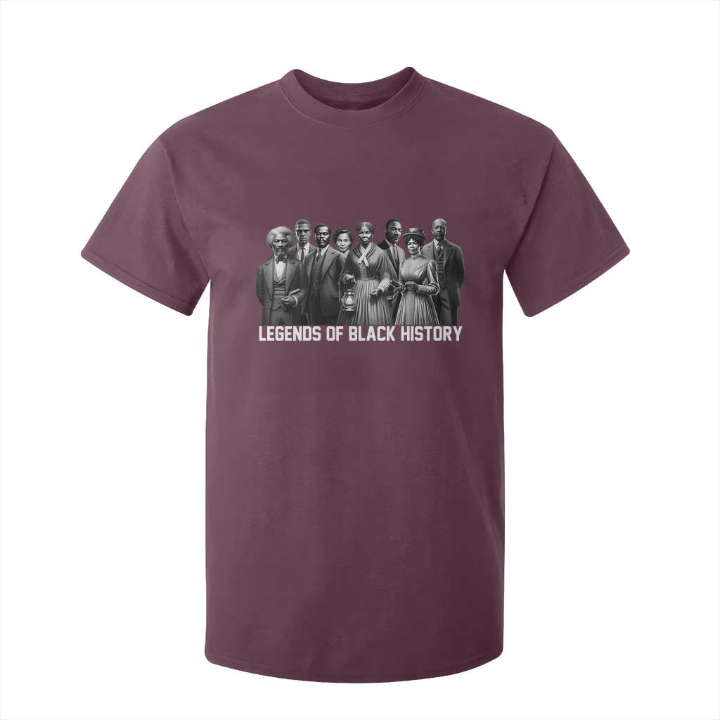 Inspirational Civil Right Leaders T Shirt For Kid Legends of Black History