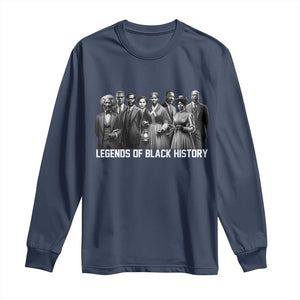 Inspirational Civil Right Leaders Long Sleeve Shirt Legends of Black History