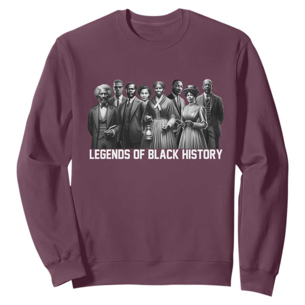Inspirational Civil Right Leaders Sweatshirt Legends of Black History