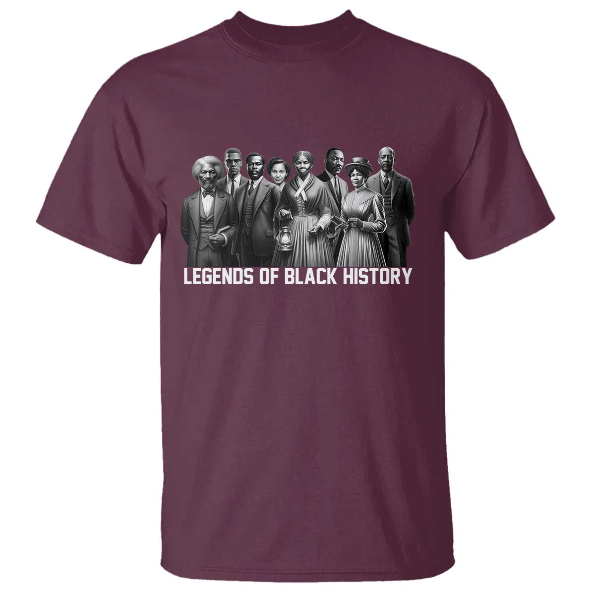 Inspirational Civil Right Leaders T Shirt Legends of Black History