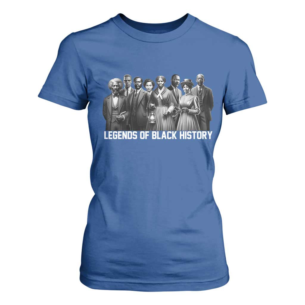 Inspirational Civil Right Leaders T Shirt For Women Legends of Black History
