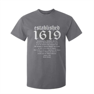 African American History Established 1619 T Shirt For Kid Project American Map Retro Vintage