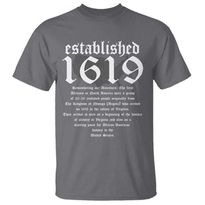 African American History Established 1619 T Shirt Project American Map Retro Vintage