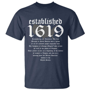 African American History Established 1619 T Shirt Project American Map Retro Vintage