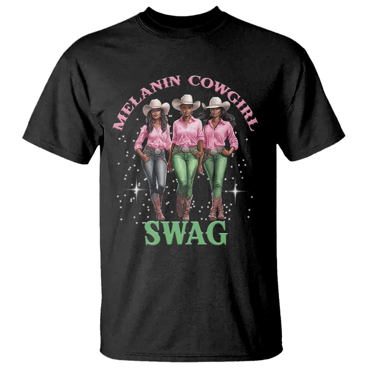 African Melanin Cowgirl Swag T Shirt Cowgirls Black History