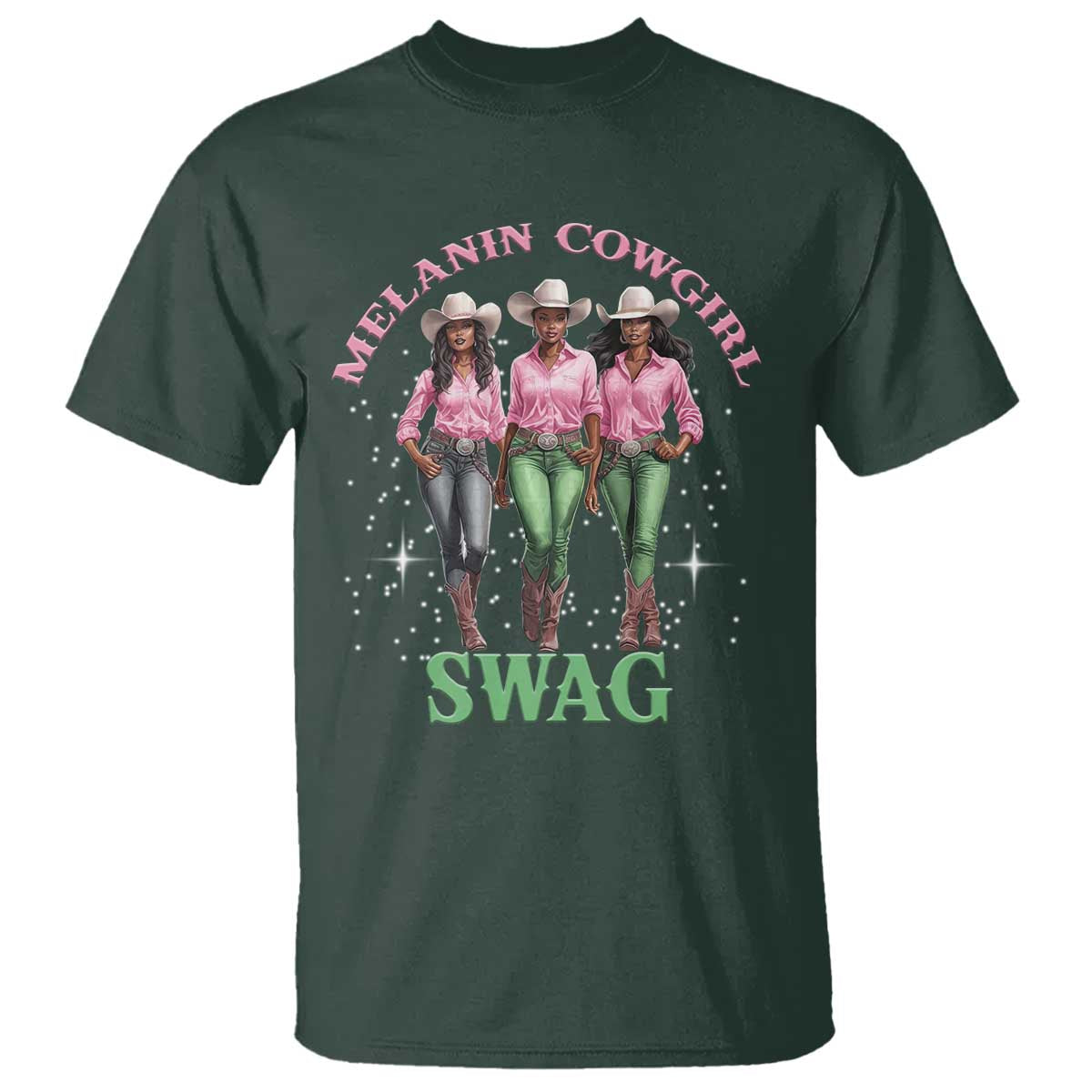 African Melanin Cowgirl Swag T Shirt Cowgirls Black History