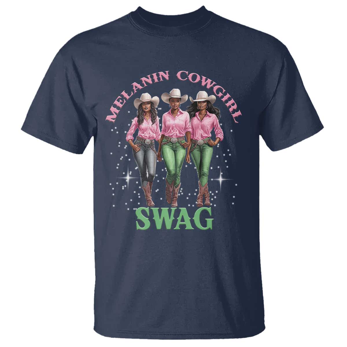 African Melanin Cowgirl Swag T Shirt Cowgirls Black History
