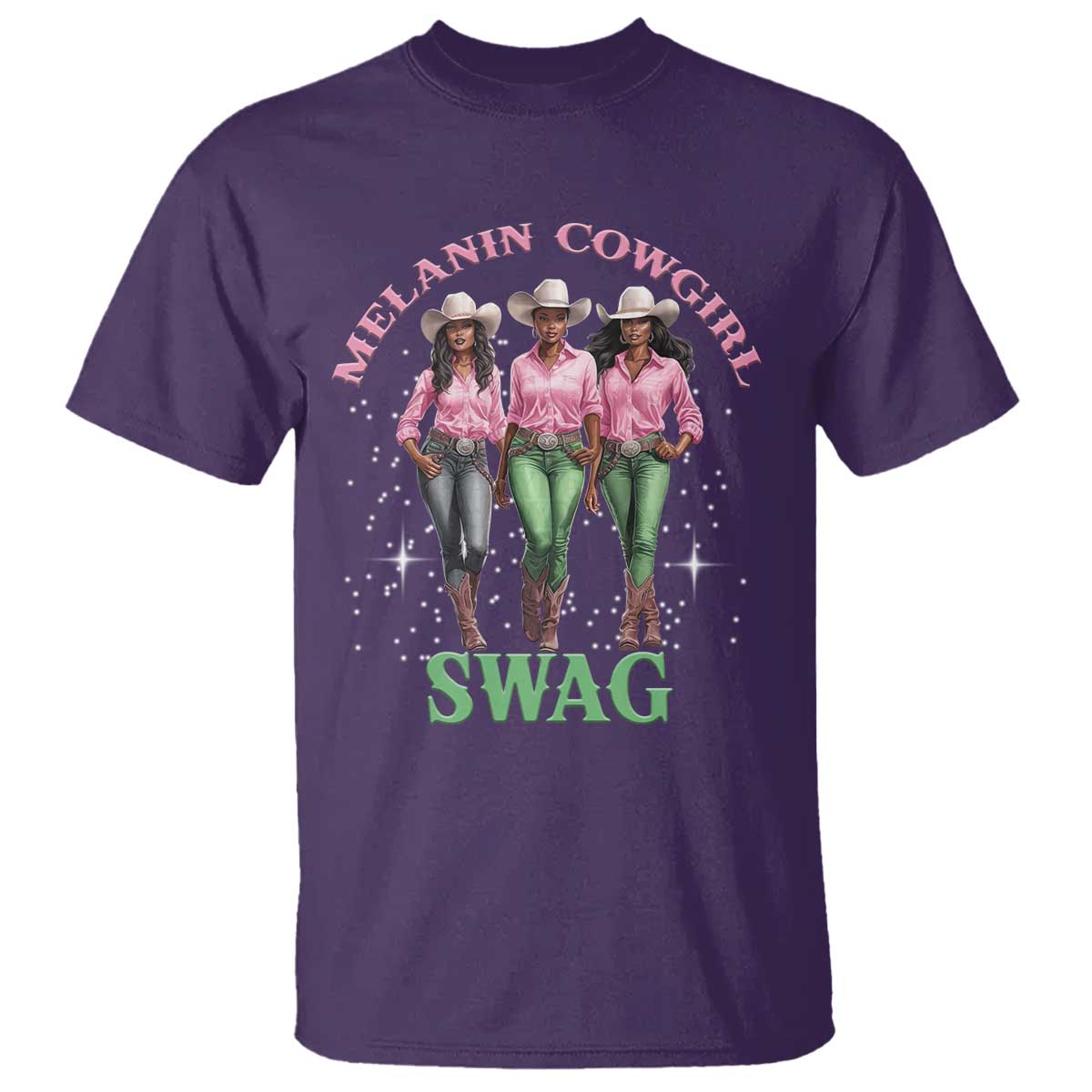 African Melanin Cowgirl Swag T Shirt Cowgirls Black History