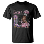 Melanin Cowgirl Boots & Bling T Shirt It's A Cowgirl Thing Black Girls