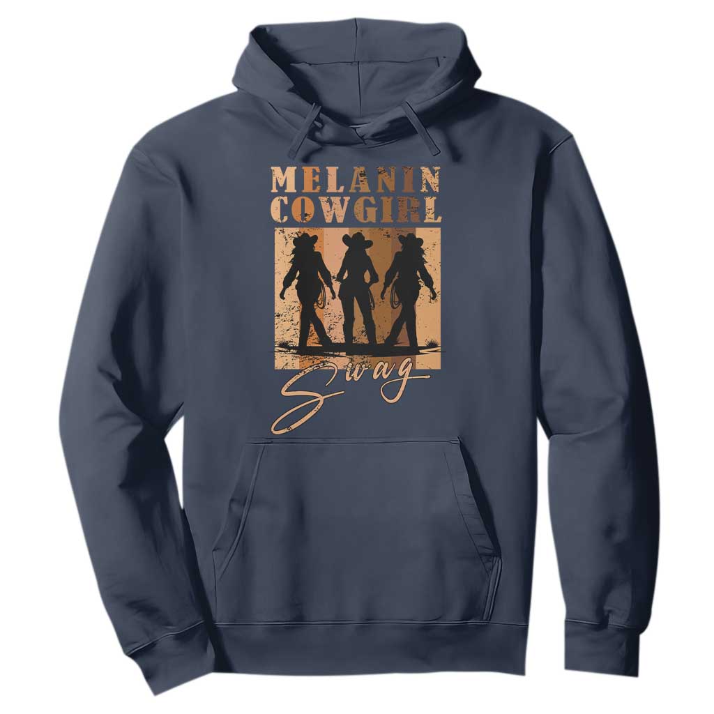 African Melanin Cowgirl Swag Hoodie Cowgirls Black History Pride Retro