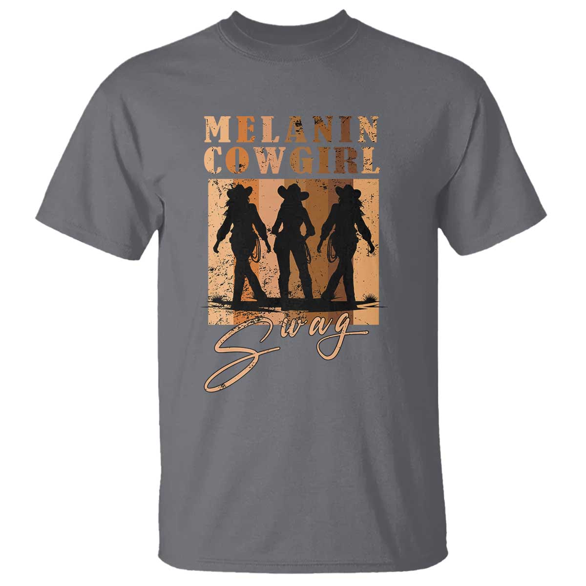 African Melanin Cowgirl Swag T Shirt Cowgirls Black History Pride Retro