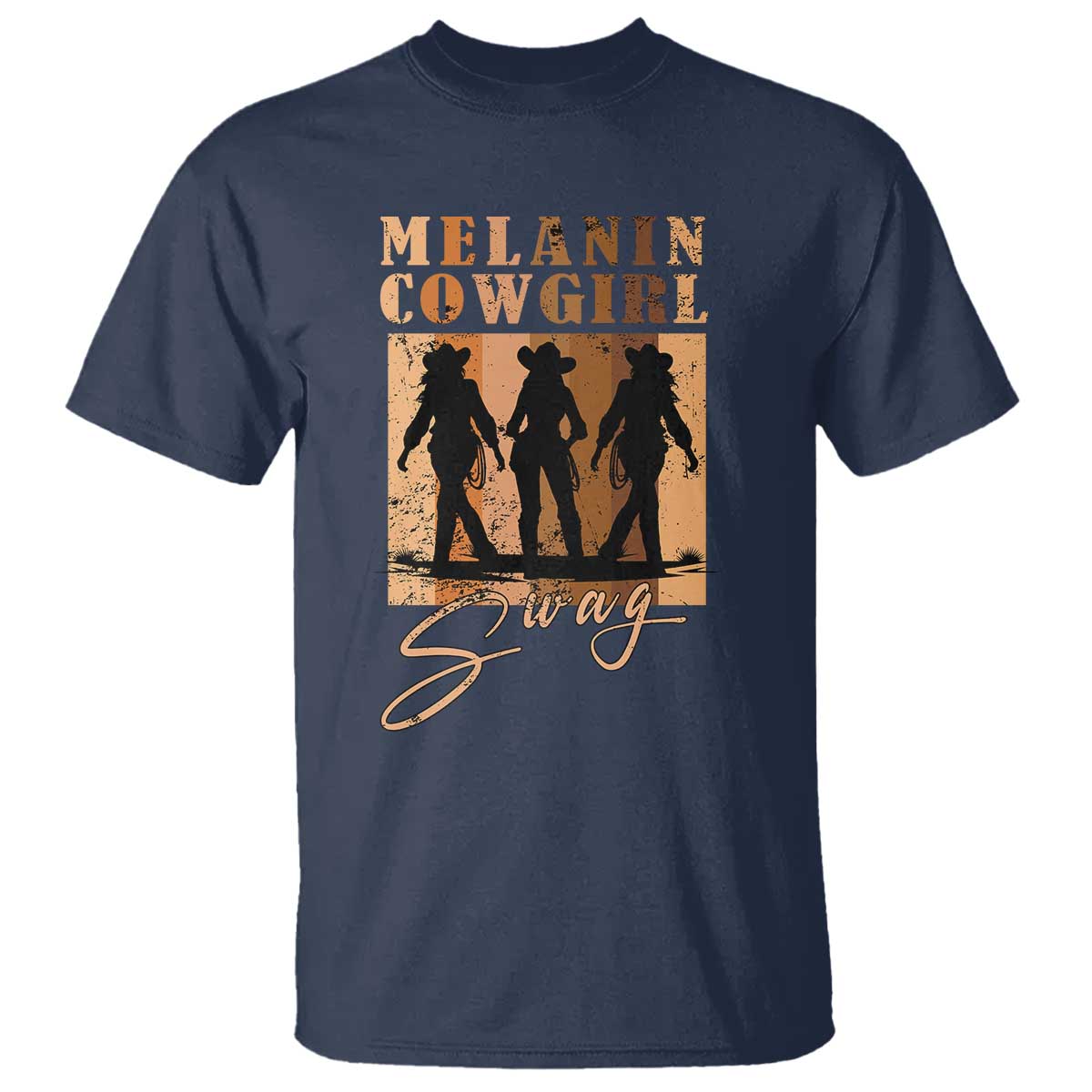 African Melanin Cowgirl Swag T Shirt Cowgirls Black History Pride Retro
