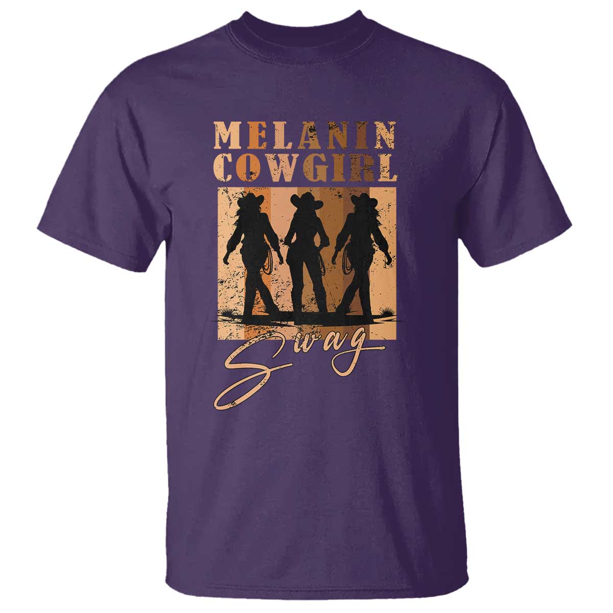 African Melanin Cowgirl Swag T Shirt Cowgirls Black History Pride Retro