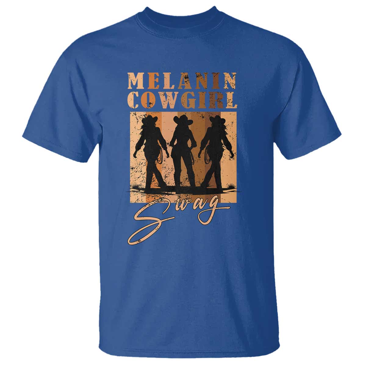 African Melanin Cowgirl Swag T Shirt Cowgirls Black History Pride Retro