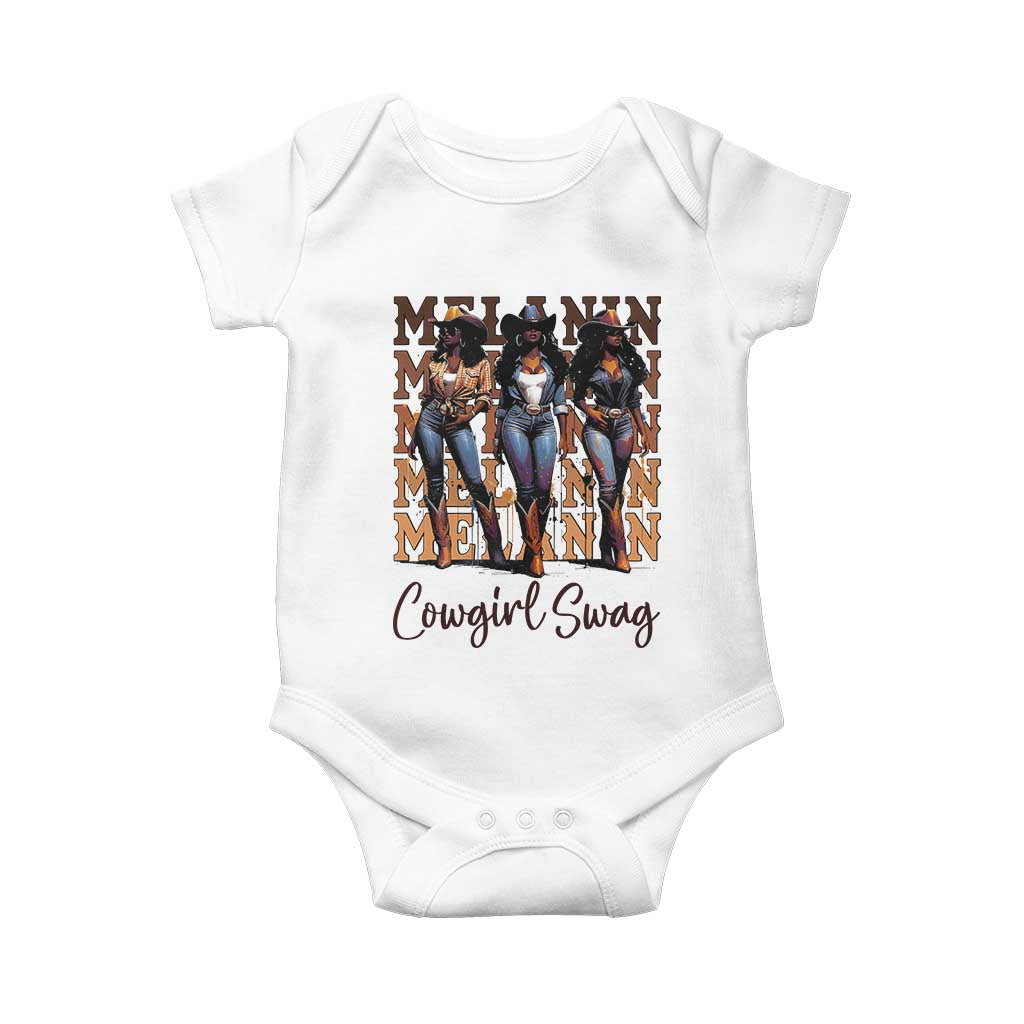 African Melanin Cowgirl Swag Baby Onesie Cowgirls Black History Pride