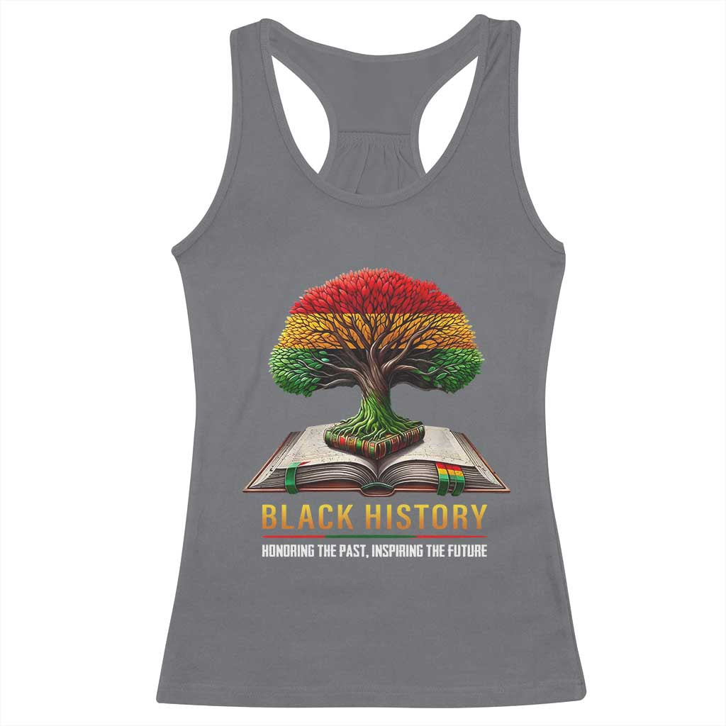 Black History Teacher Racerback Tank Top Proud Black Culture Tree of Life