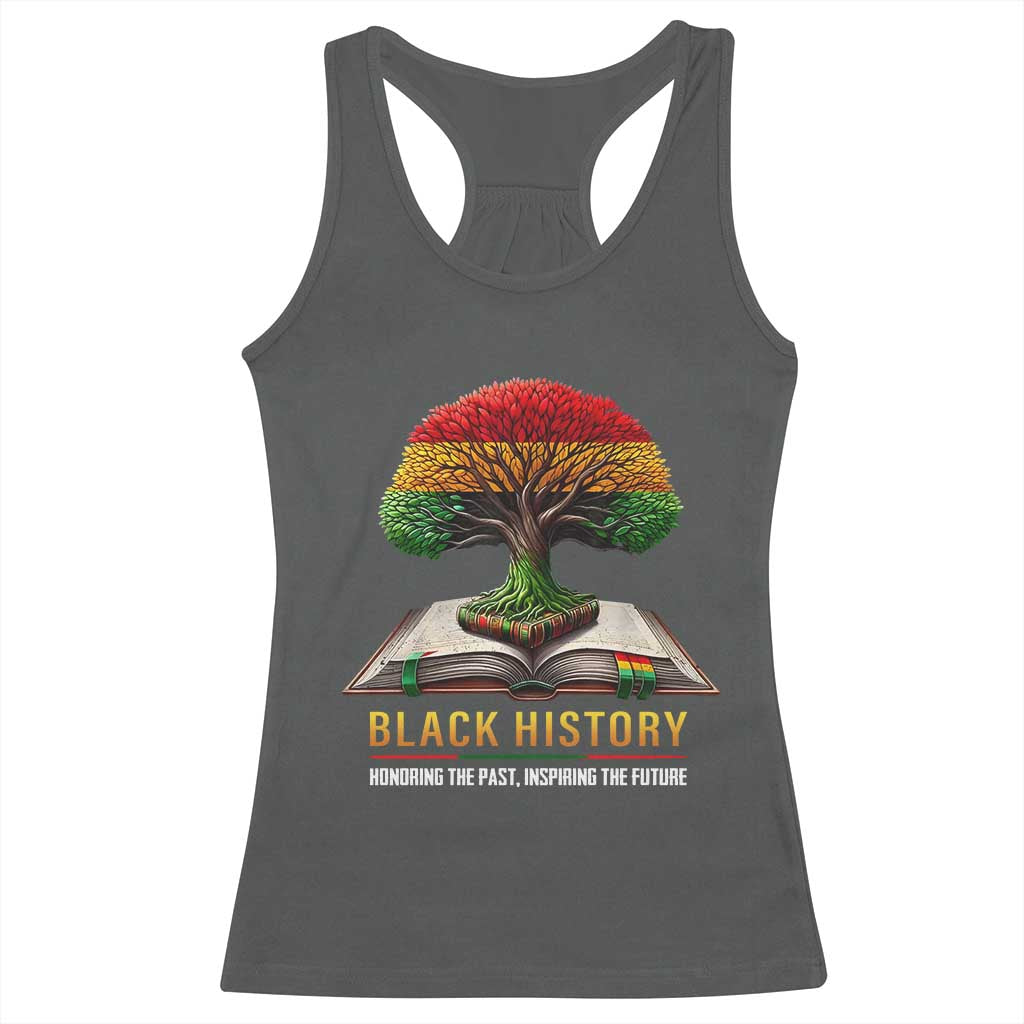 Black History Teacher Racerback Tank Top Proud Black Culture Tree of Life